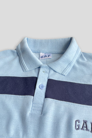 GAP Cotton PQ Embroidered Logo Sky Blue-Navy Blue Tracksuit