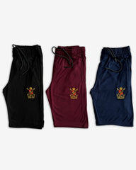 Pack Of 3 -Polo Embroidered Logo Cotton Jersey Shorts