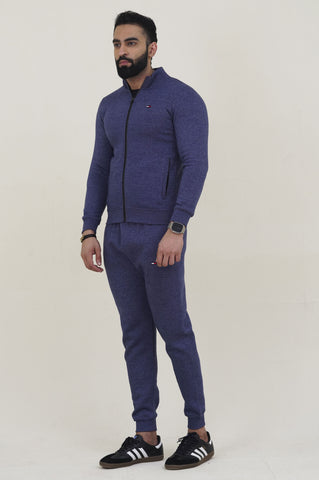 Tomy-Mockneck Warm-UP  Blue Tracksuit