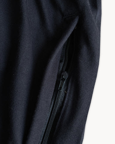 Summer-Ready Style: Breathable Polo Tracksuit in Black