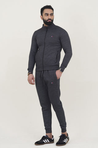Tomy-Mockneck Warm-UP  Grey Tracksuit