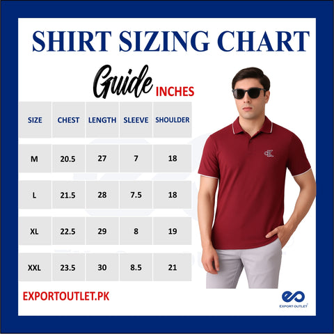 CK Signature Polo Shirt Maroon – Stripe Collar Edition