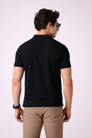 Guccii Black Signature Polo – Premium Dryfit Edition