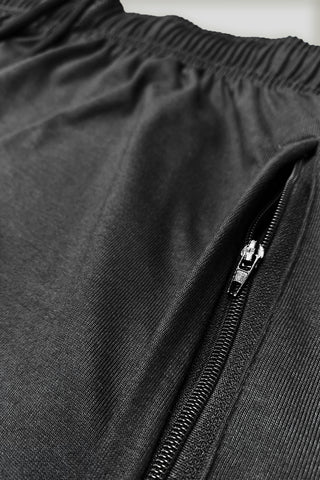 Nikee Embroidered Logo Black Cotton Jersey Short