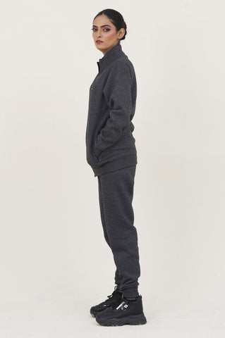 Tomy-Mockneck Warm-UP Grey Tracksuit