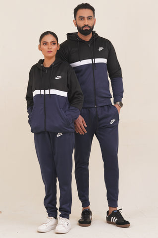 NK-Hoodie Warm-UP Blue Unisex Tracksuit
