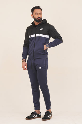 NK-Hoodie Warm-UP Blue Tracksuit