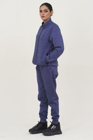 Tomy-Mockneck Warm-UP Blue Tracksuit