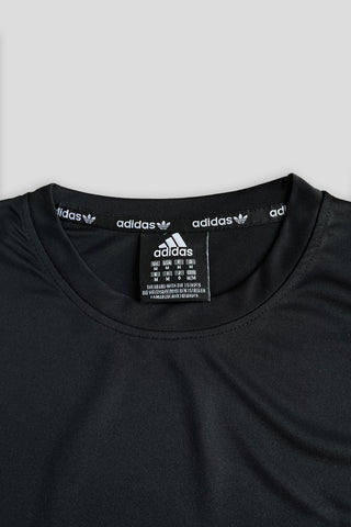 Adi-Flower Performance Dryfit Tee Black – Moisture-Wicking Dryfit Fabric