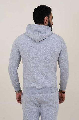 Poolo-Hoodie Warm-UP Light Grey Tracksuit