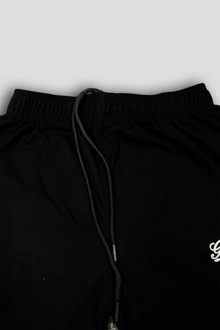 GUCCII Cotton PQ Embroidered Logo Black-White Tracksuit