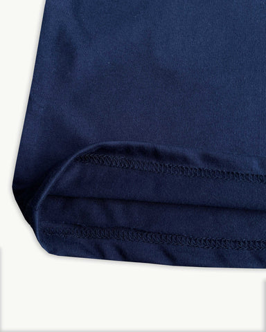 Summer-Ready Style: Breathable Polo Tracksuit in Navy Blue
