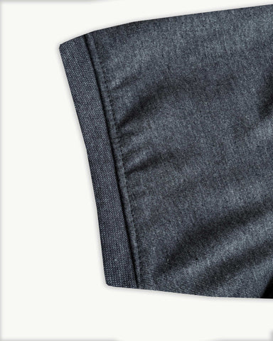 Summer-Ready Style: Breathable Polo Tracksuit in Charcoal Grey