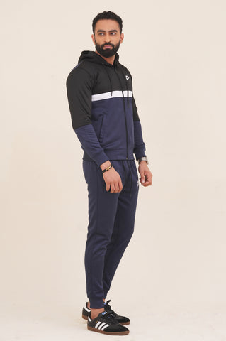 NK-Hoodie Warm-UP Blue Tracksuit