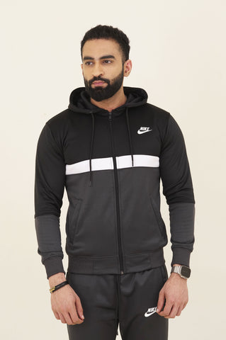 NK-Hoodie Warm-UP Grey Tracksuit