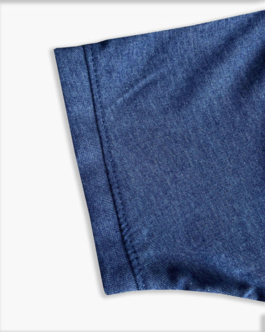 Summer-Ready Style: Breathable Polo Tracksuit in Swead Blue