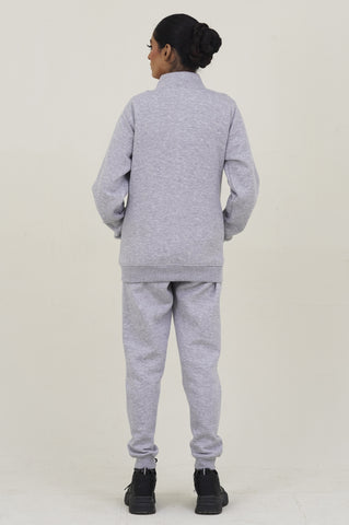 Tomy-Mockneck Warm-UP Light Grey Tracksuit