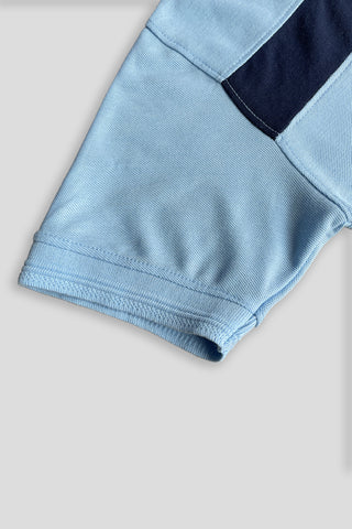 GAP Cotton PQ Embroidered Logo Sky Blue-Navy Blue Tracksuit