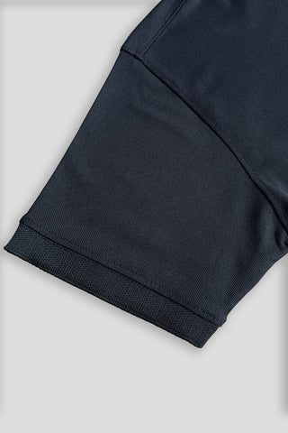 CK Signature Polo Shirt Black – Stripe Collar Edition