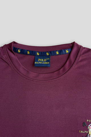 RL Performance Dryfit Tee Maroon – Moisture-Wicking Dryfit Fabric