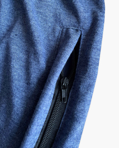 Summer-Ready Style: Breathable Polo Tracksuit in Swead Blue
