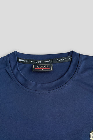 Guccii Performance Dryfit Tee Navy Blue – Moisture-Wicking Dryfit Fabric