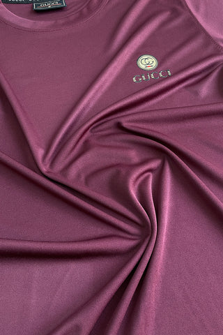 Guccii Performance Dryfit Tee Maroon – Moisture-Wicking Dryfit Fabric