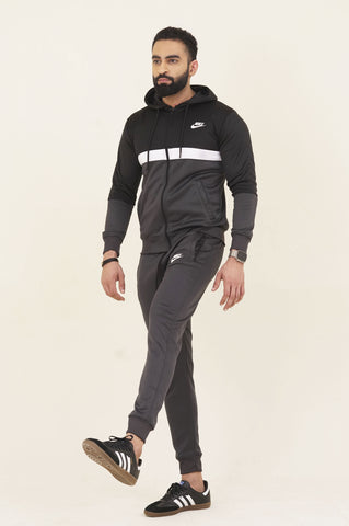 NK-Hoodie Warm-UP Grey Tracksuit