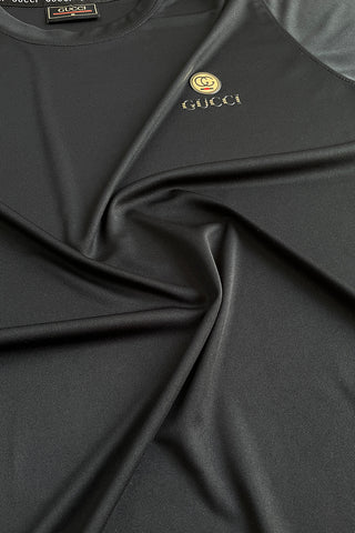 Guccii Performance Dryfit Tee Black – Moisture-Wicking Dryfit Fabric