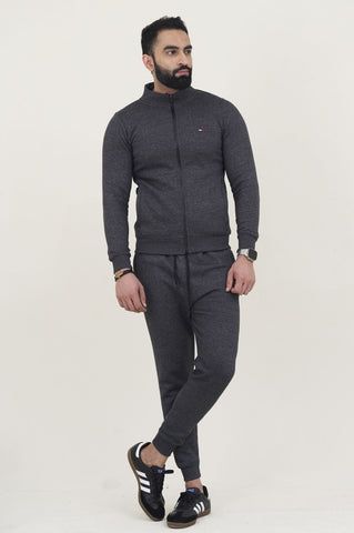 Tomy-Mockneck Warm-UP  Grey Tracksuit