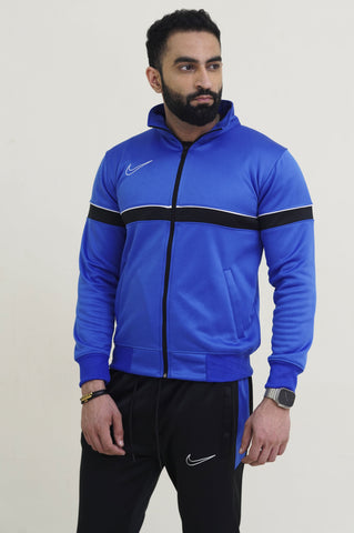 NK-Mockneck Warm-UP Royal Blue-Black Tracksuit