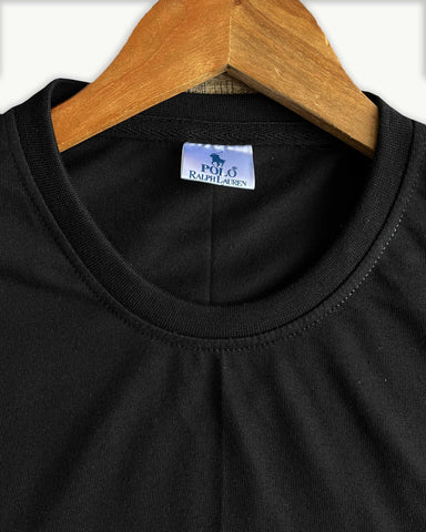 Summer-Ready Style: Breathable Polo Tracksuit in Black