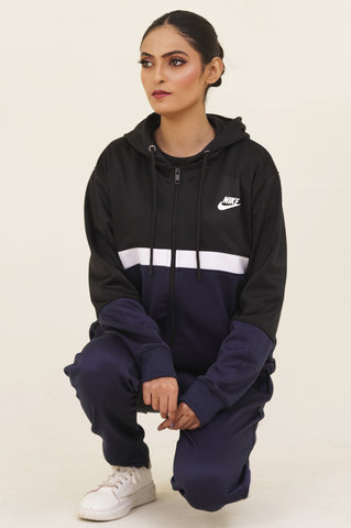 NK-Hoodie Warm-UP Blue Tracksuit