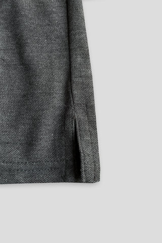 GAP Cotton PQ Embroidered Logo Charcoal Grey-Black Tracksuit