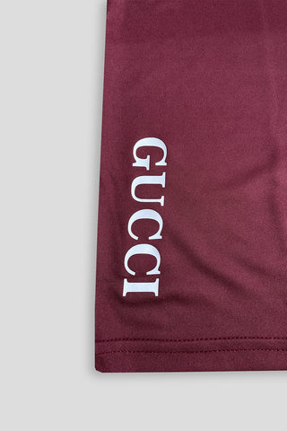 Guccii Performance Dryfit Tee Maroon – Moisture-Wicking Dryfit Fabric