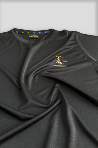 RL Performance Dryfit Tee Black – Moisture-Wicking Dryfit Fabric