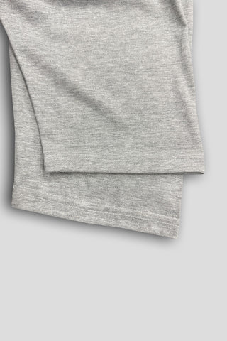 BURBARY Cotton Jersey Embroidered Logo Light Grey Short Tracksuit