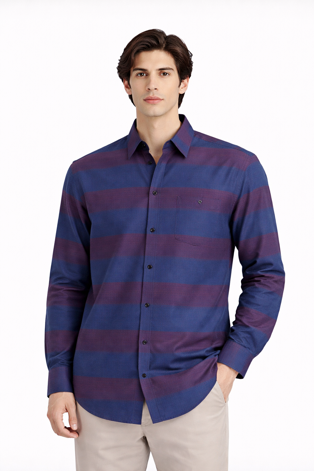Men Casual Shirt in Wool