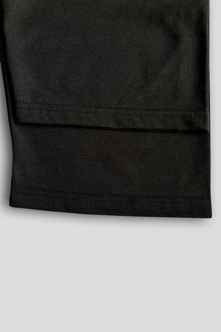 BURBARY Cotton Jersey Embroidered Logo Black Short Tracksuit
