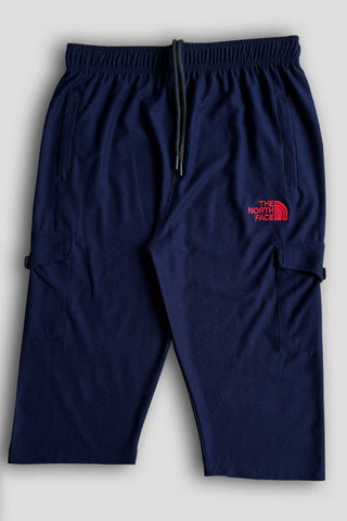 North FC Embroidered Logo Navy Blue Cotton PQ Short