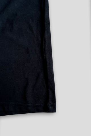 BURBARY Cotton Jersey Embroidered Logo Black Short Tracksuit