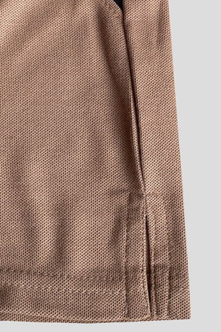 GEP PANEL Men’s Branded Cotton PQ Shirt in Skin-C Grey