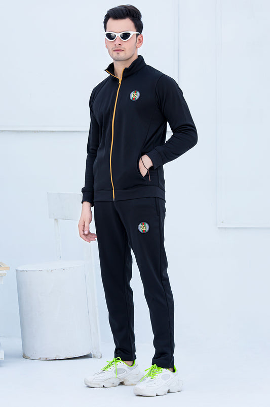 GC -Sterling Mock Neck Warm-UP Black Tracksuit