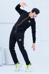 GC -Sterling Mock Neck Warm-UP Black Tracksuit