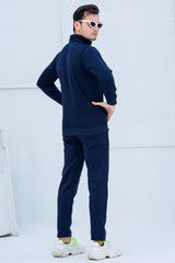 GC -Sterling Mock Neck Warm-UP Blue Tracksuit