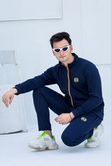 GC -Sterling Mock Neck Warm-UP Blue Tracksuit