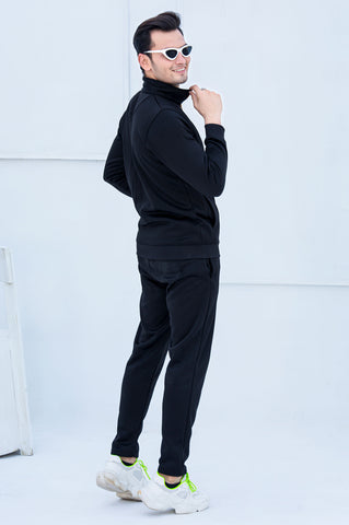 GC -Sterling Mock Neck Warm-UP Black Tracksuit