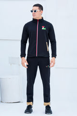 LC-Sterling Mock Neck Warm-UP Black Tracksuit