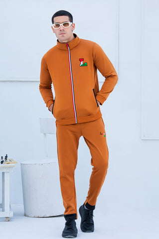 LC-Sterling Mock Neck Warm-UP Mustard Tracksuit