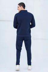 LC-Sterling Mock Neck Warm-UP Blue Tracksuit